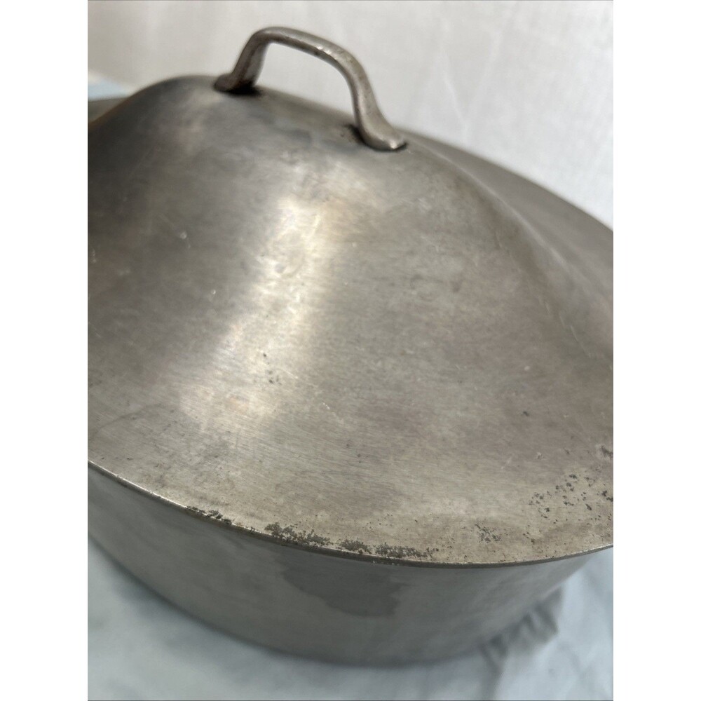 Vintage Master Maid Cast Aluminum Oval Dutch Oven Roaster w/Lid Made In USA - Picture 10 of 11